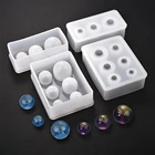 Силиконовая форма для 3D шариков, Кристальный гель в форме капли, форма для сферической сферы звездного неба, форма для эпоксидной смолы для рукоделия, аксессуары для изготовления шариков разных размеров