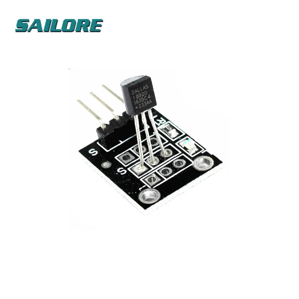 Для Arduino KY-001 DS18B20 модуль датчика температуры измерения постоянного тока 3 В ~ 5