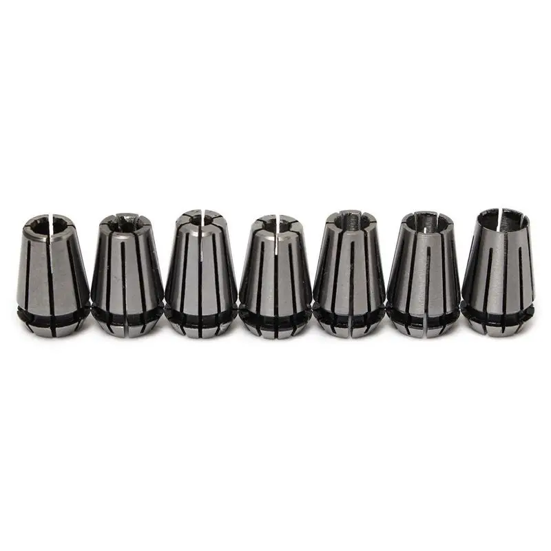 

7pcs 1-7mm ER11 Spring Collet For CNC Workholding Engraving & milling Lathe Tool