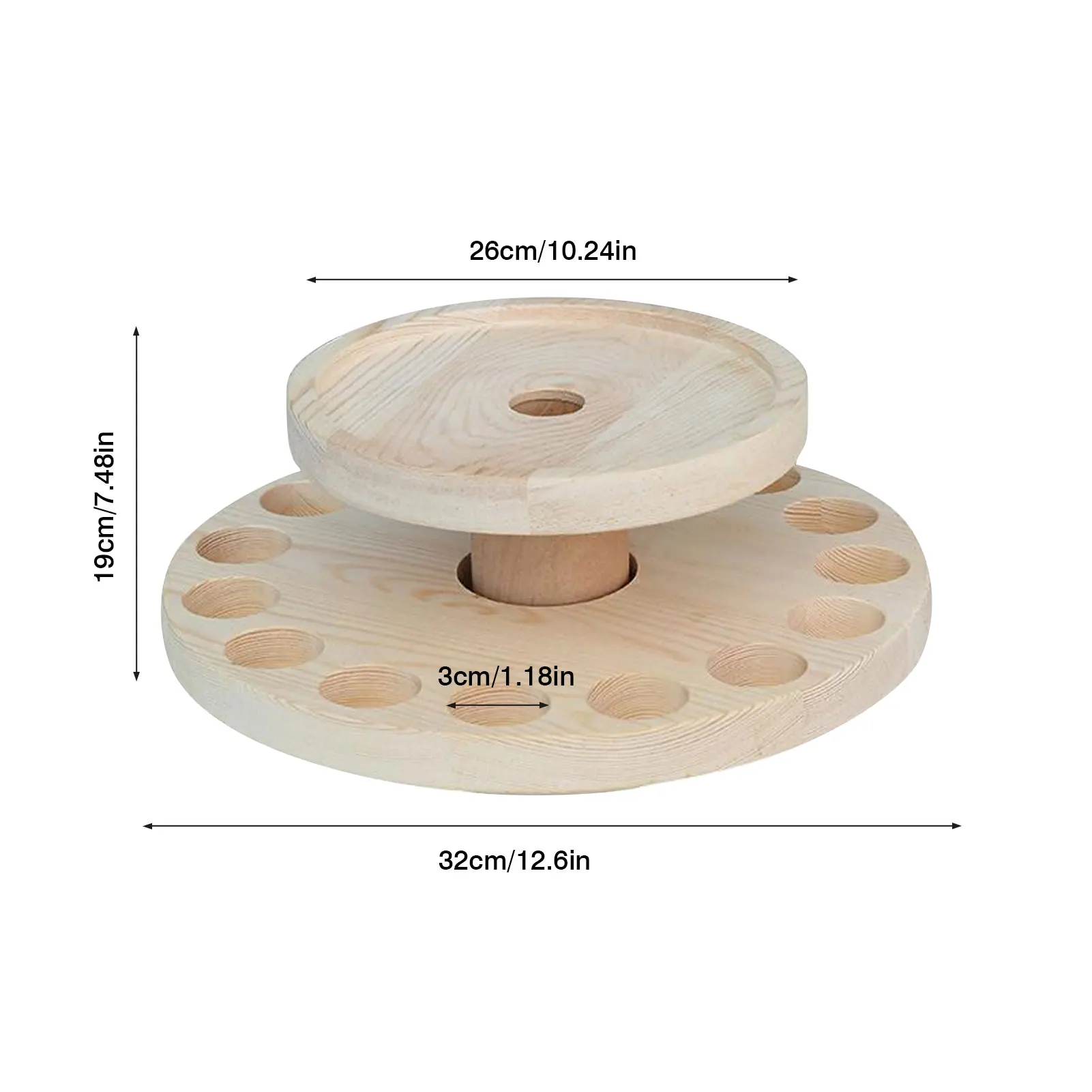

Wood Essential Oil Display Stand Rack Organizer for Display & Storage Perfume Aromatherapy Oils Displaying Rack Shelf
