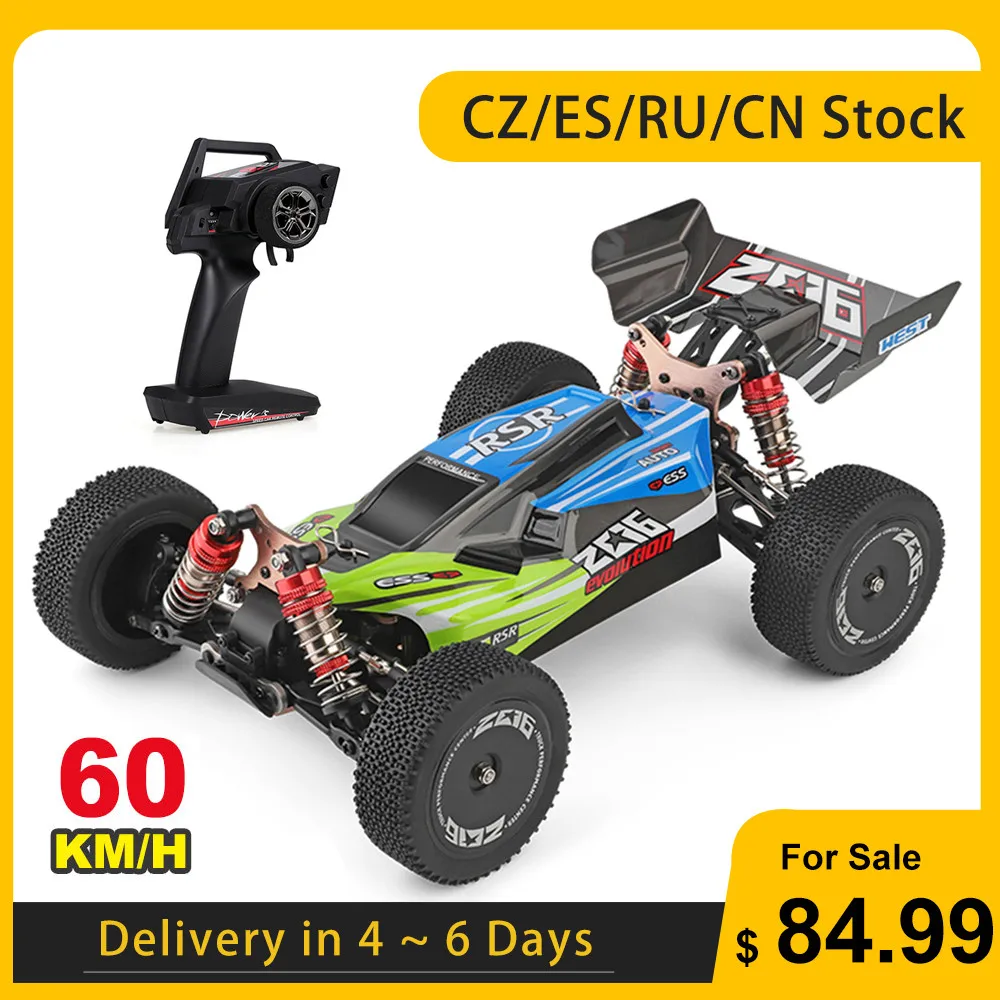 Wltoys XKS 144001 1/14 Радиоуправляемый автомобиль 60 км/ч высокоскоростной гоночный 2 4 ГГц