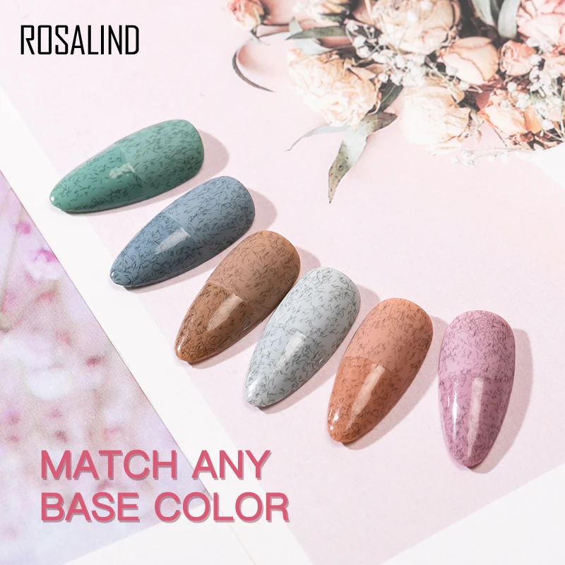 Гель-лак ROSALIND Fur Matt Top Coat зимний эффект базовый топ Праймер для маникюра