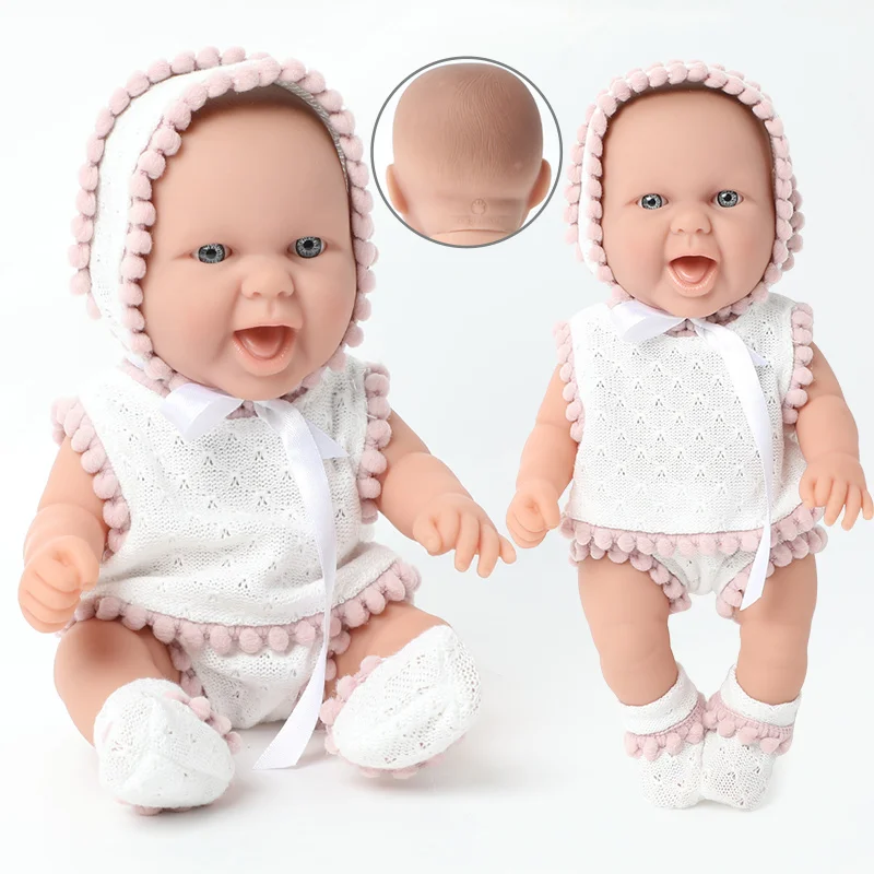 10 дюймов имитация новорожденного bebe reborn Silicone 25 см Водонепроницаемая