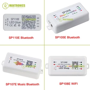 Музыкальный контроллер SP108E107-e105E110E SPI, Wi-Fi, Bluetooth, pixel IC, приложение для смартфона, для WS2812B WS2813 SK6812, Полоска, DC5-12V