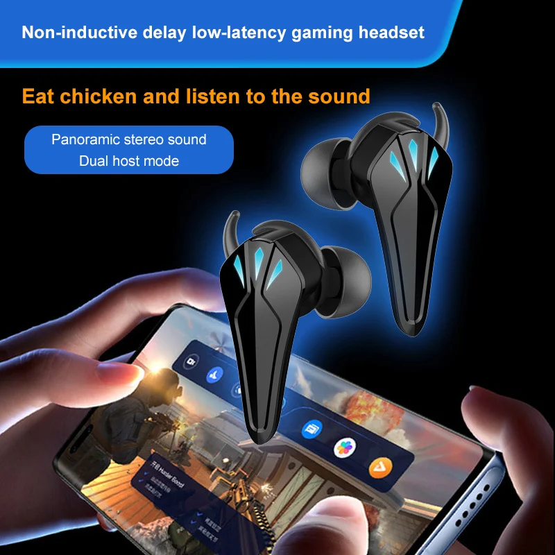 

K65 Gaming Bluetooth Headset RGB Colorful Streamer Burning Effect Gaming Low-latency Chicken-eating Touch Answering Earphones