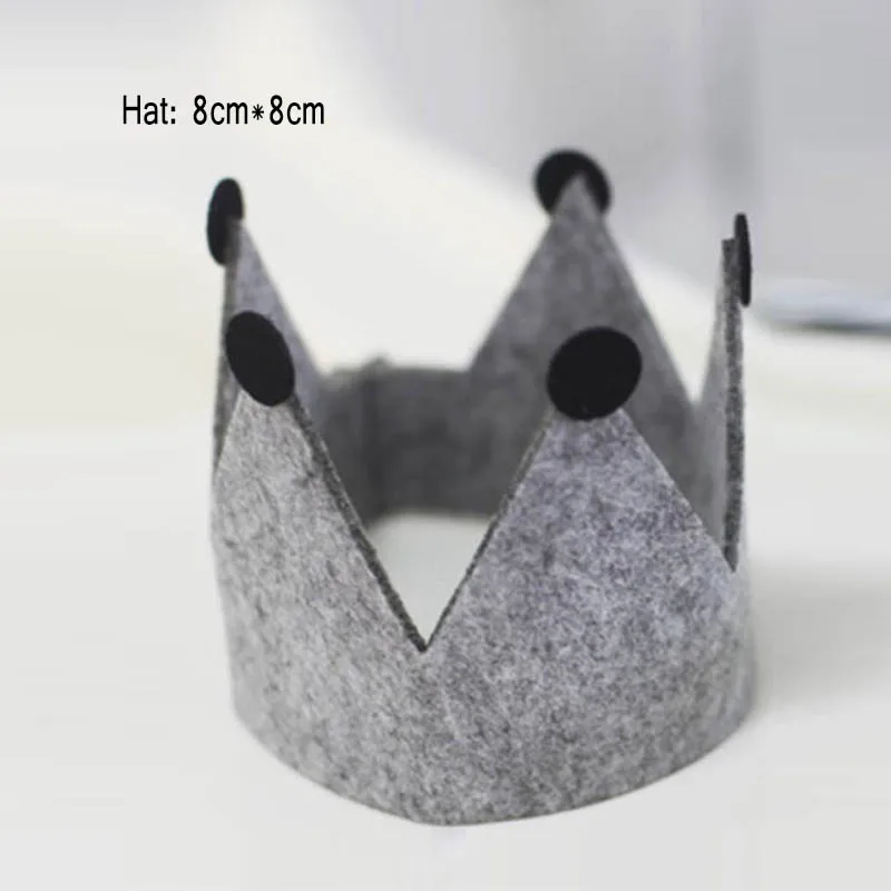 crown 1 комплект первый день рождения для мальчиков и девочек вечерние поставки один баннеры украшения тянуть флаги для детского стула декорации животных тематический Декор-баннер - Цвет: crown
