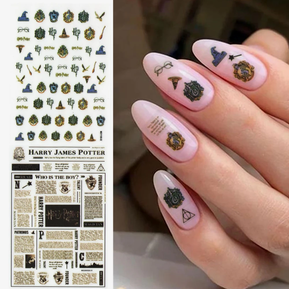 Newest  MG11105-32 Magic world nail sticker 3d nail art sticker nail decal stamping export japan designs rhinestones