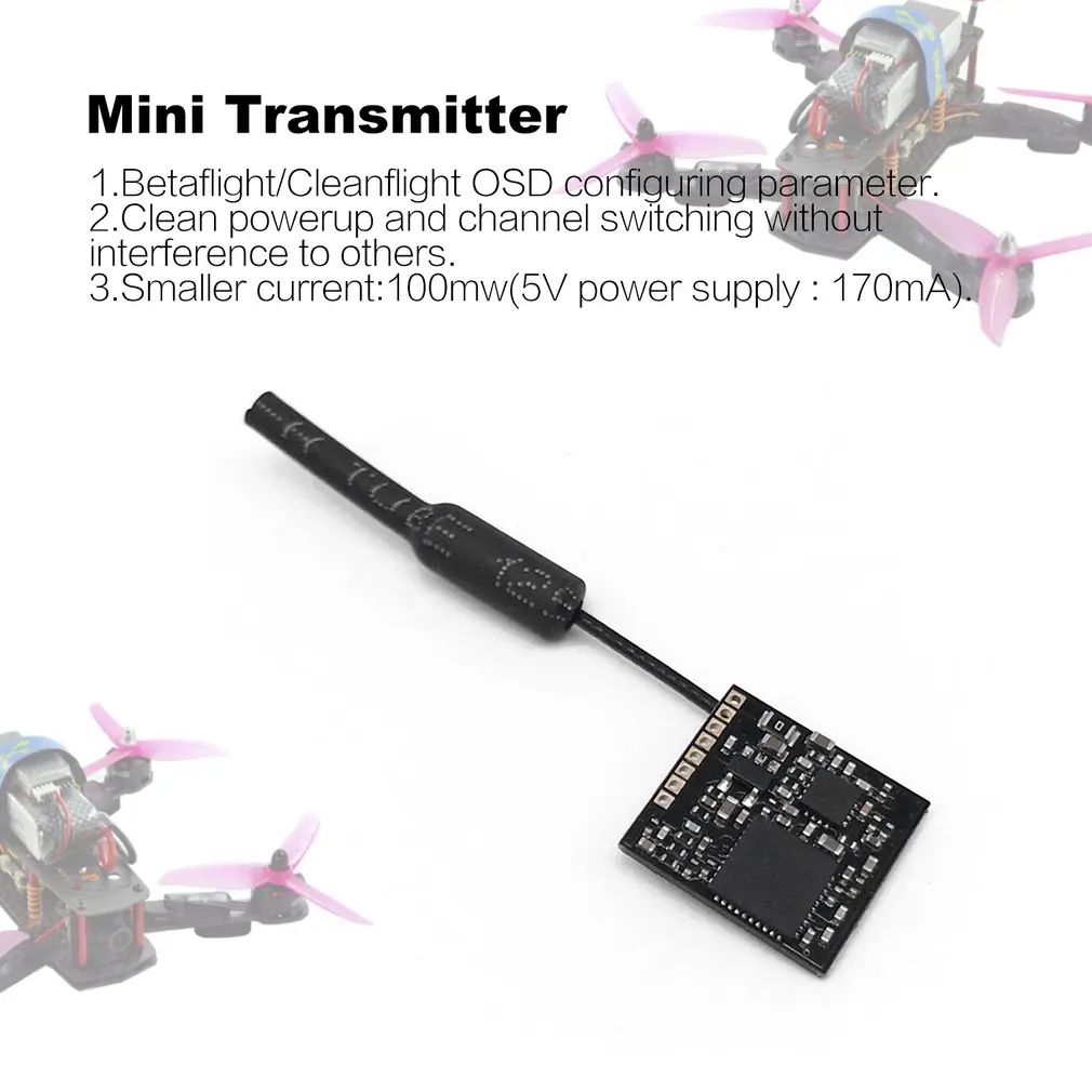 EWRF e7082VM 5 8 Г 40CH 100 МВт мощность регулируемый fpv передатчик поддержка Smart Audio Betaflight