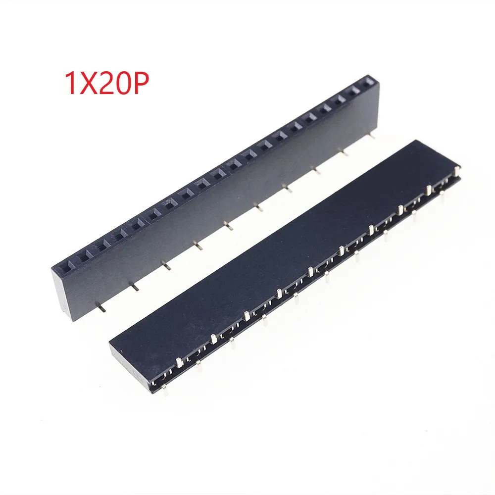 

50 шт. 2,54 мм 0,100 "шаг 1x20P 20 Pin PCB Женский Заголовок Однорядная розетка поверхностное монтаж SMT Вертикальная плата