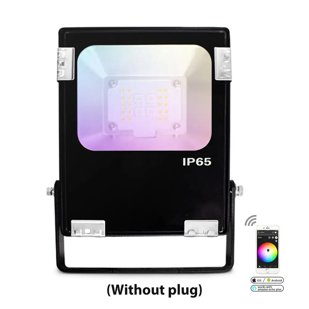 Gledopto умный zigbee 10 Вт Светодиодный прожектор светильник rgb+ cct ww/cw открытый светильник работает с Amazon echo plus AC100-240V AU EU US UK Plug