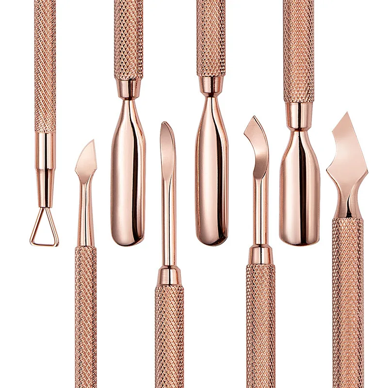 4 шт./компл. Толстовка для кутикулы Инструмент удаления металлический