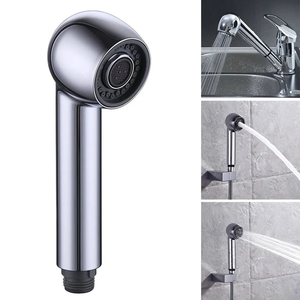

Universal Multi Function Kitchen Chrome Pullout Spray Shower Head Faucet Replacement Head Sink Extension Faucet