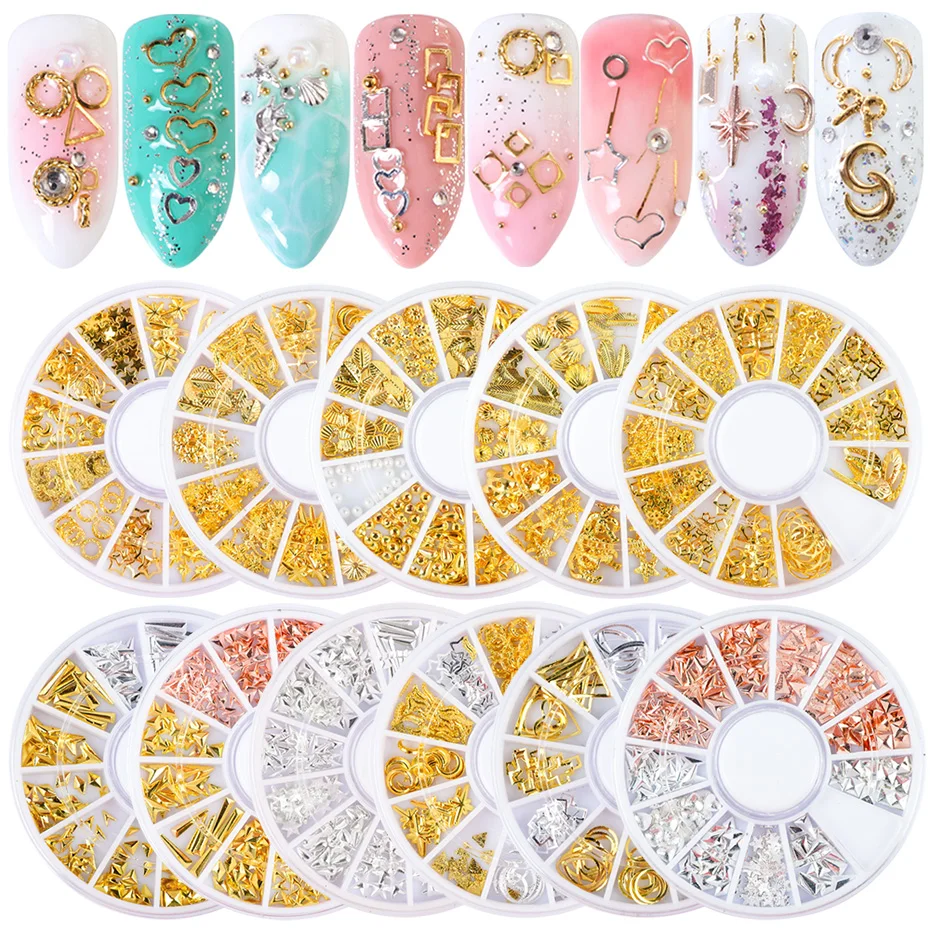 1 колесо искусственные украшения для ногтей ювелирные изделия смешанный дизайн