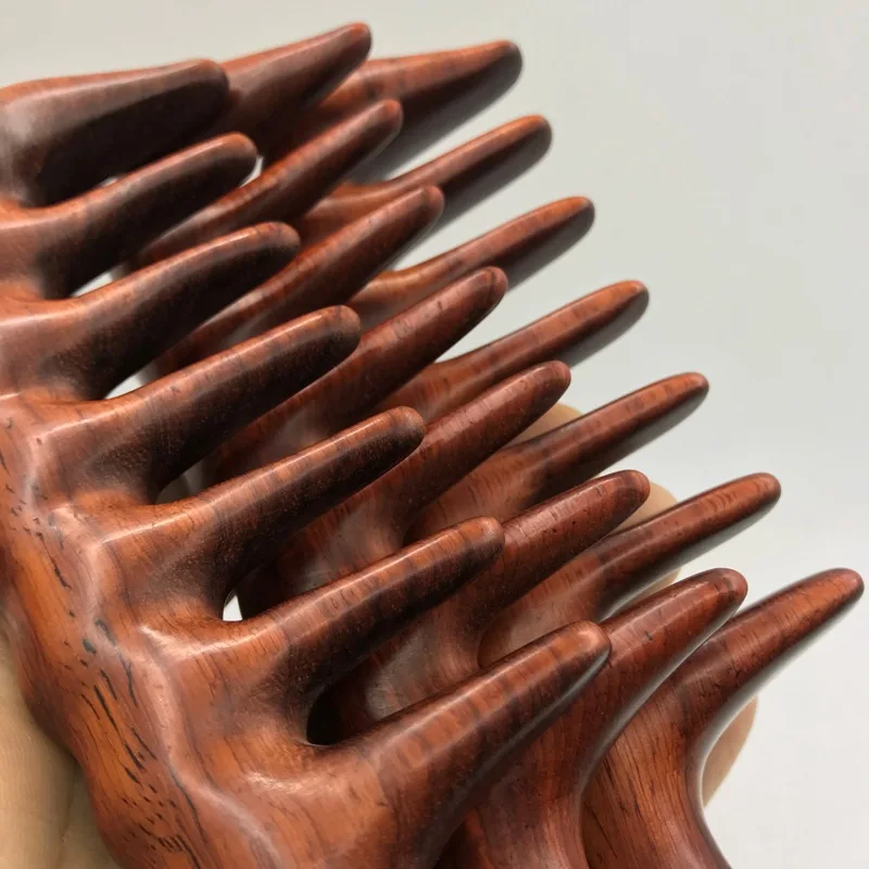 Hair Comb for Detangling - Wide Tooth Wood Curly No Static Natural Wooden Sandalwood | Красота и здоровье
