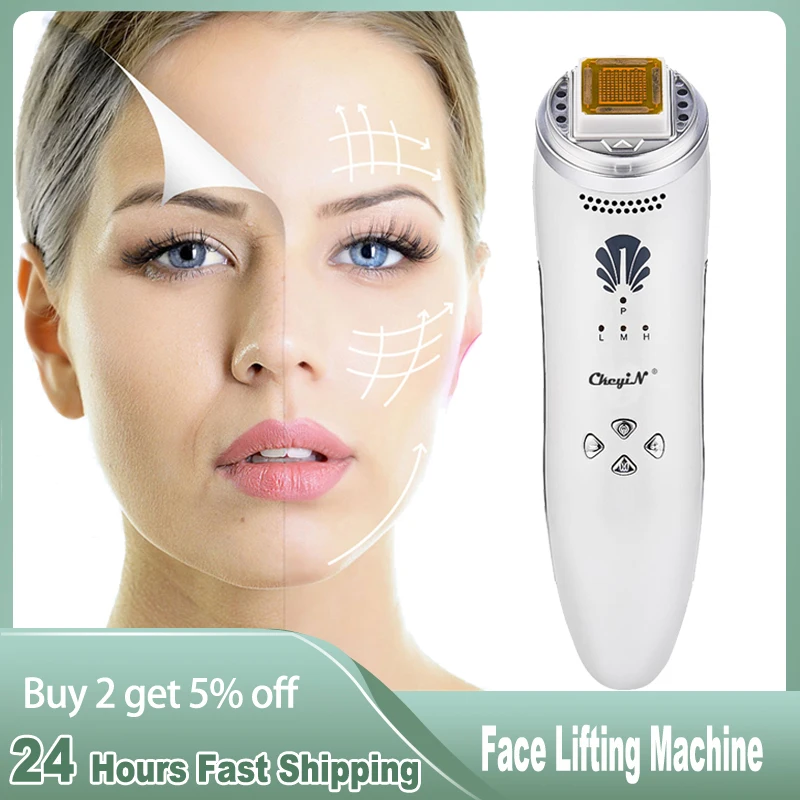 

CkeyiN RF Radio Frequency Face Skin Lifting Massager Skin Tightening Wrinkle Removal Heat Penetration Magnetic Therapy Skin care