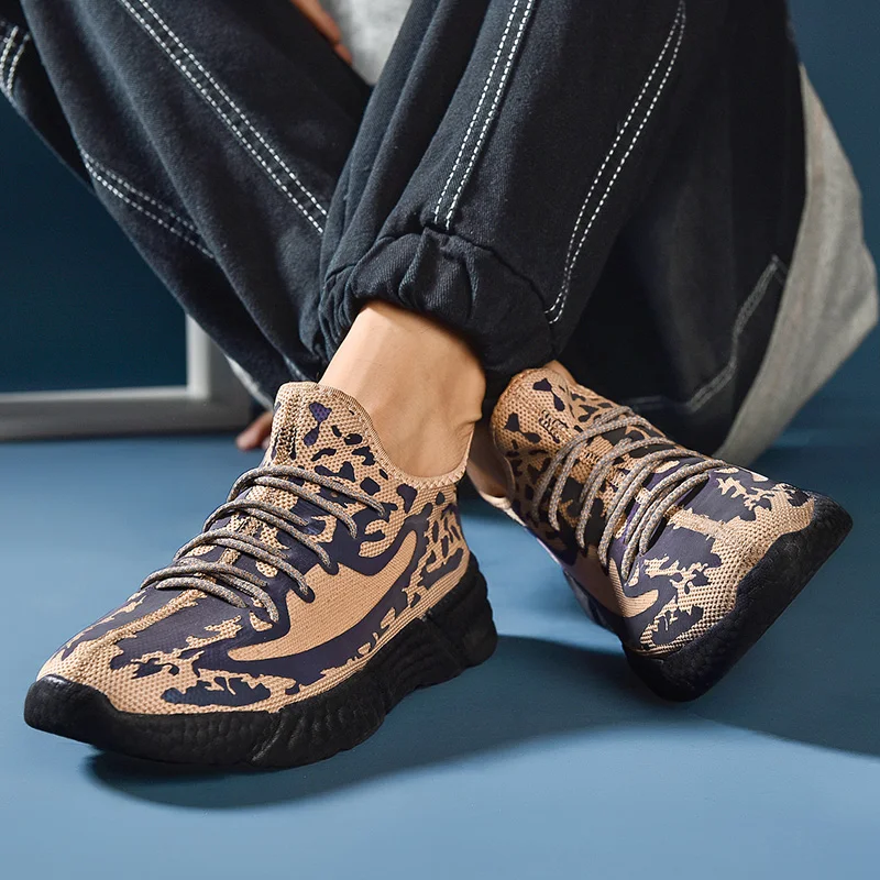 

shoe sneakers top spring leisure sale trainers Fashion knitting 2020 zapatos causal Male shoes Breathable man fashion hombre on