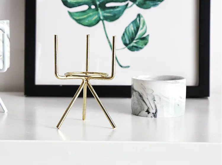 Скандинавский Настольный плантатор керамическая мраморная ваза железная