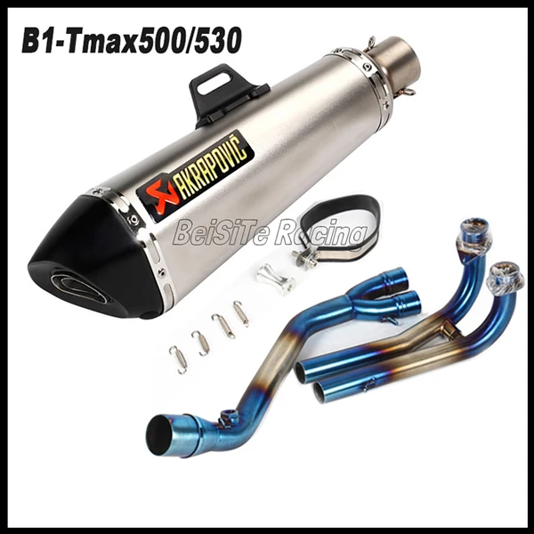 B1 Sticker Слипоны для Yamaha TMAX 530 TMAX 500 TMAX530 TMAX500 2008- TMAX мотоцикл Akrapovic глушитель Выхлопная система - Цвет: B1 Sticker
