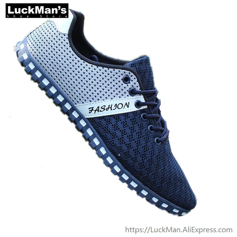 

LuckMan Summer Male Casual Shoes for Men Canvas Shoes Outdoor Sneakers Air Mesh Flats Brand Breathable Shoes Zapatos Hombre LM04