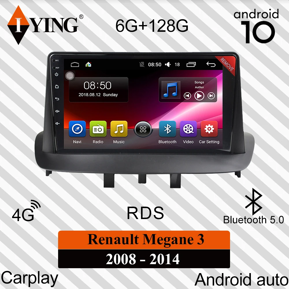 Автомагнитола IYING Carplay для Renault Megane 3 2008 2014 Android автомобильное радио мультимедийный