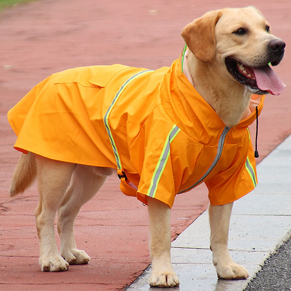 

XXL-5XL Pets Small Dog Raincoats Reflective Small Large Dog Rain Coat Waterproof Jacket Fashion Outdoor Breathable Puppy Clothes