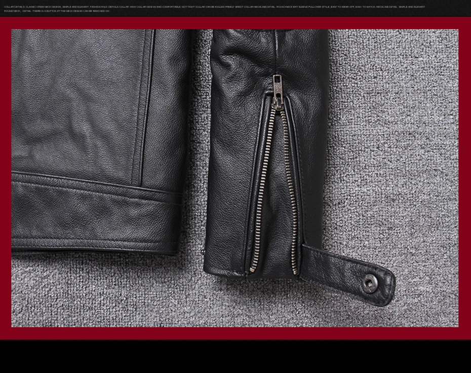 Chaqueta cuero hombre куртка кожаная куртка популярная мужская куртка из натуральной кожи тонкая байкерская куртка крутая 19037-5
