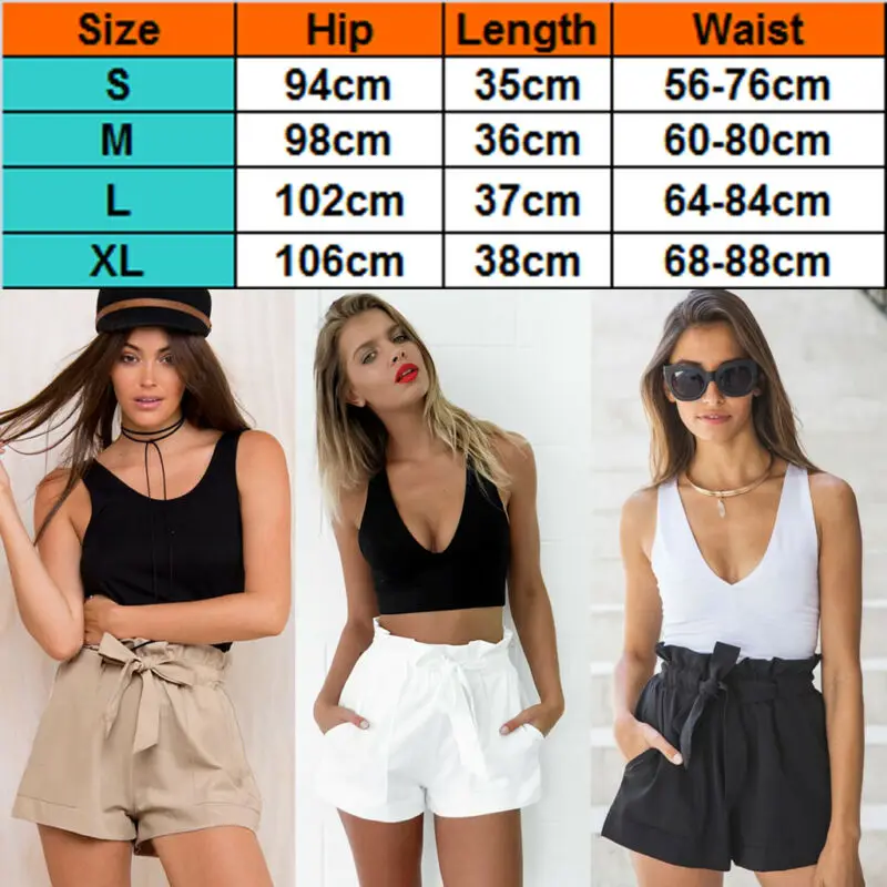 

New Summer Fahsion Women Summer High Waist Shorts Casual Beach Short Hot Ruffle Mini Shorts