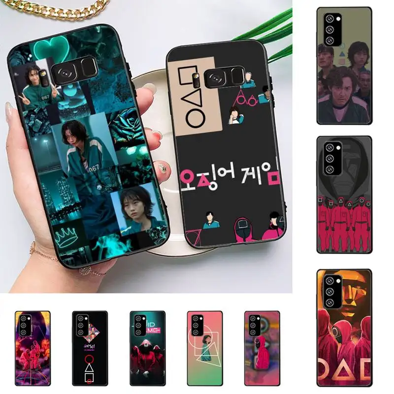 

Squid Game Korea Phone Case For Samsung Galaxy Note 10Pro Note20ultra note20 note10lite M30S Coque