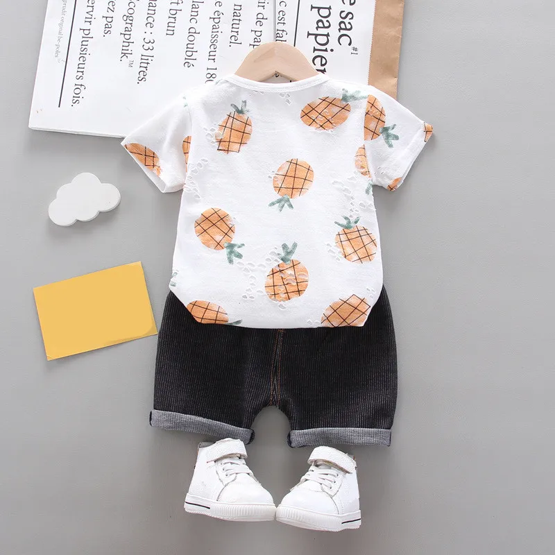 2020 летняя новая одежда для мальчиков повседневный комплект маленьких с