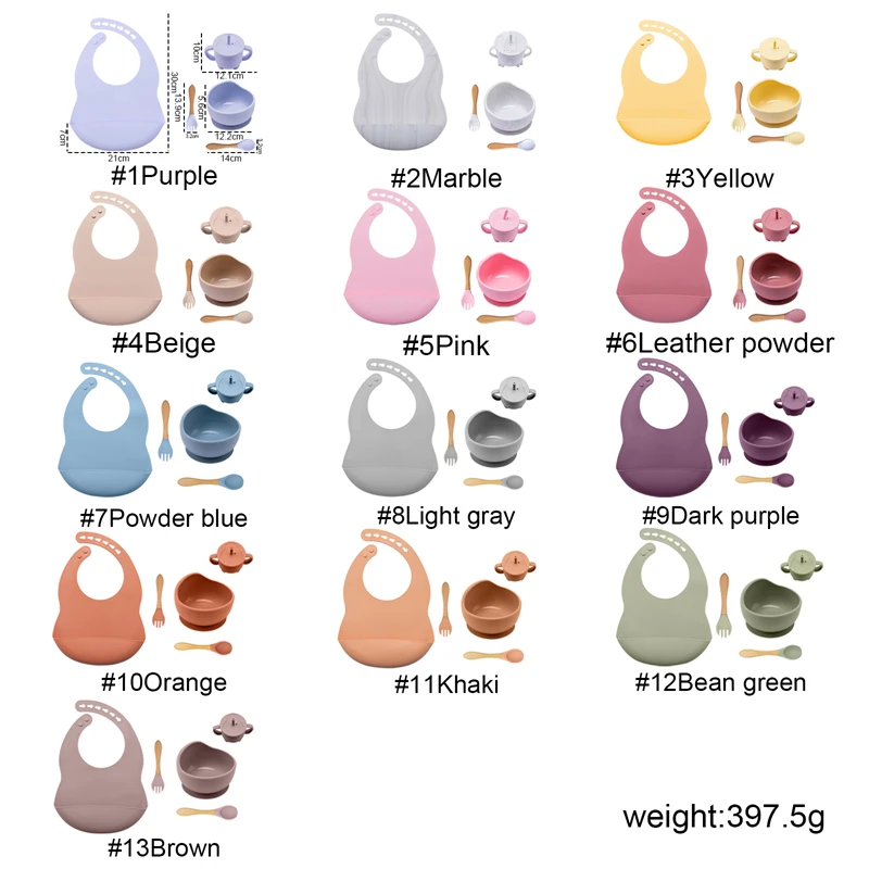 5 шт./1 Набор силиконовая бутылочка для кормления посуда водонепроницаемый ложка