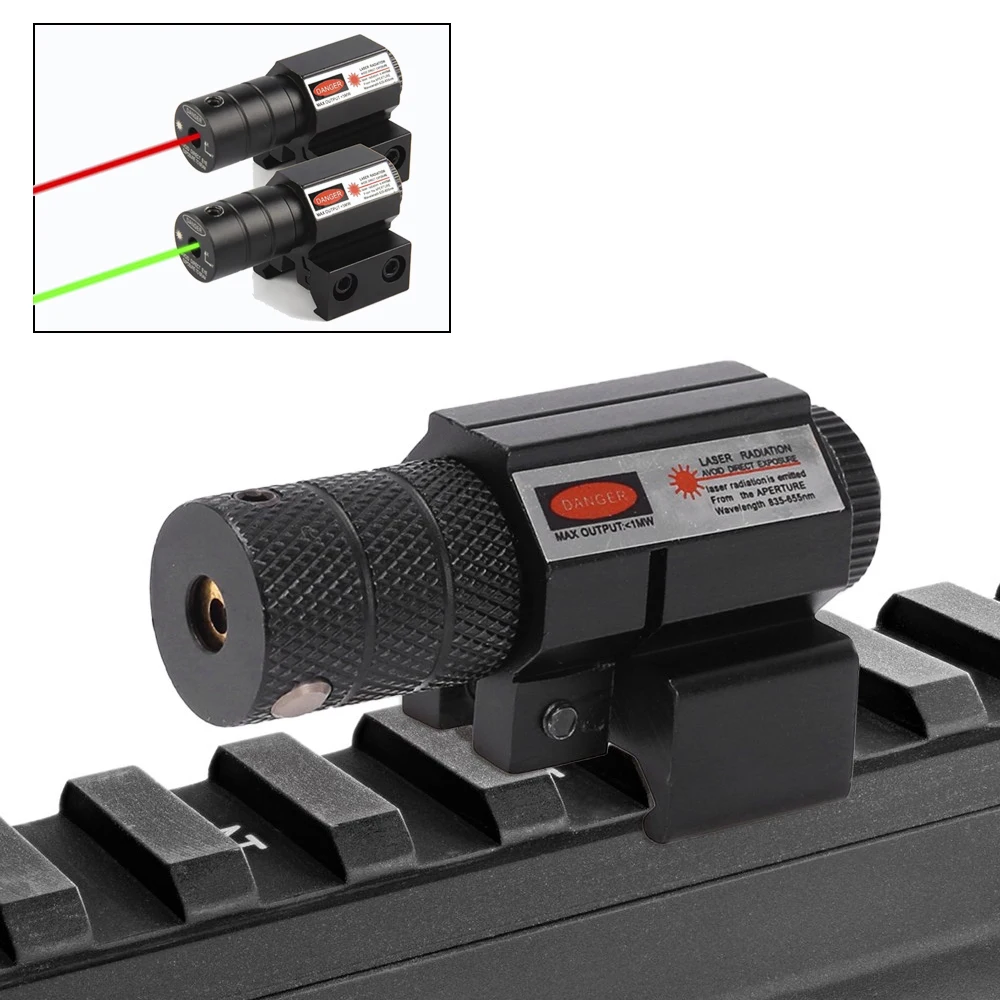 

Тактический красный точечный зеленый лазерный прицел подходит для 11/20 мм Крепление Пикатинни/Вивера для страйкбольной винтовки пистолета ...