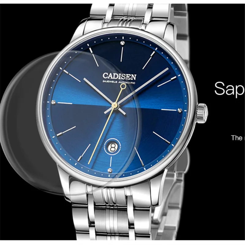 

CADISEN divers watch men Luxury Brand Shock Resistant Mechanical pilot Waterproof 50M Business male clock relojes automaticos