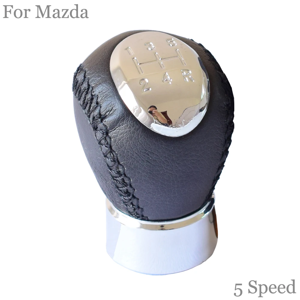 Chrome Car 5 6 скоростей ручная фотовспышка для Mazda6 2002 2003 2004 2005 2006 2007 кожаный чехол