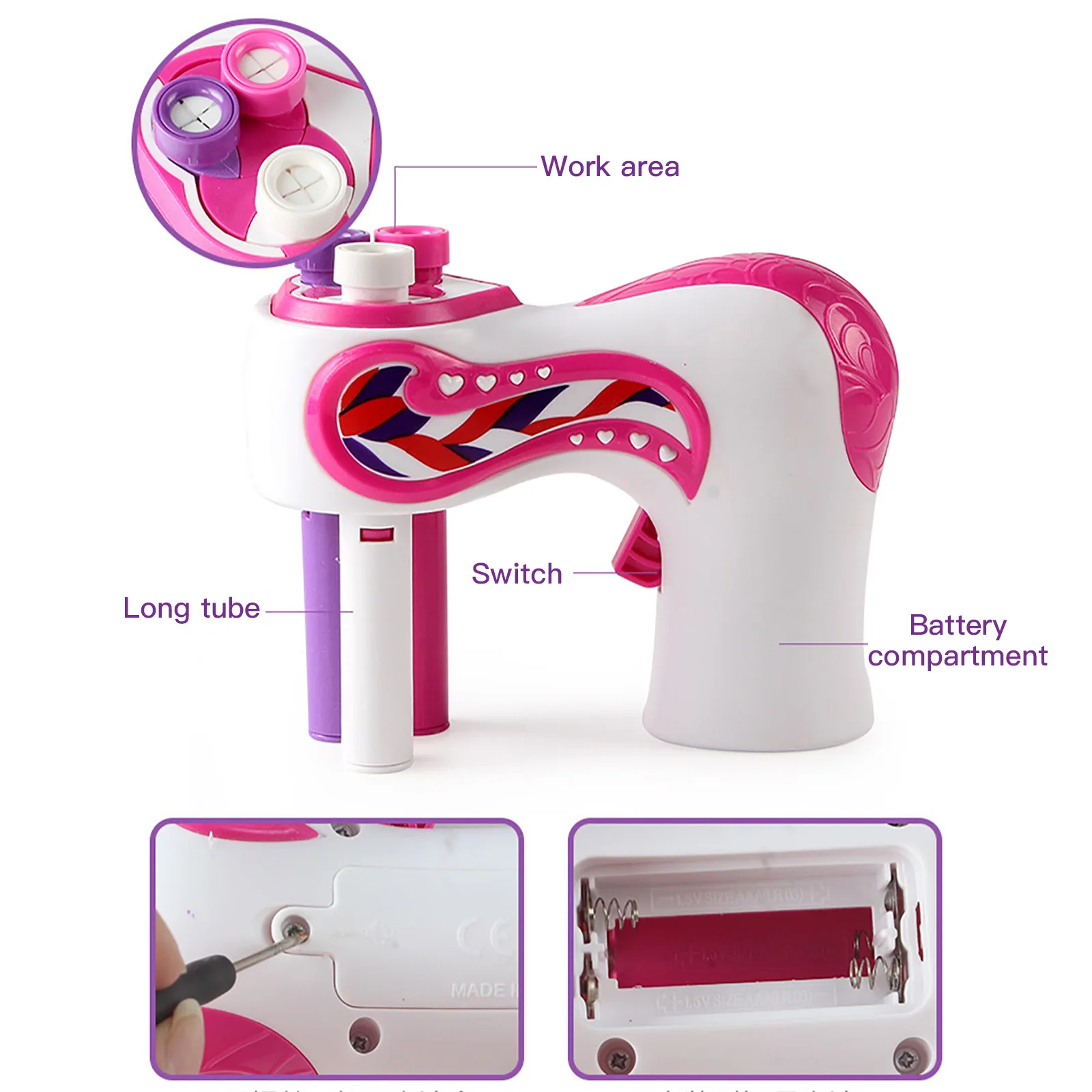 

Automatic Hair Braider Electric DIY Hair Weave Machine Twist Knitting Roll Twisted Braiding Hair Styling Tools Girl Gift