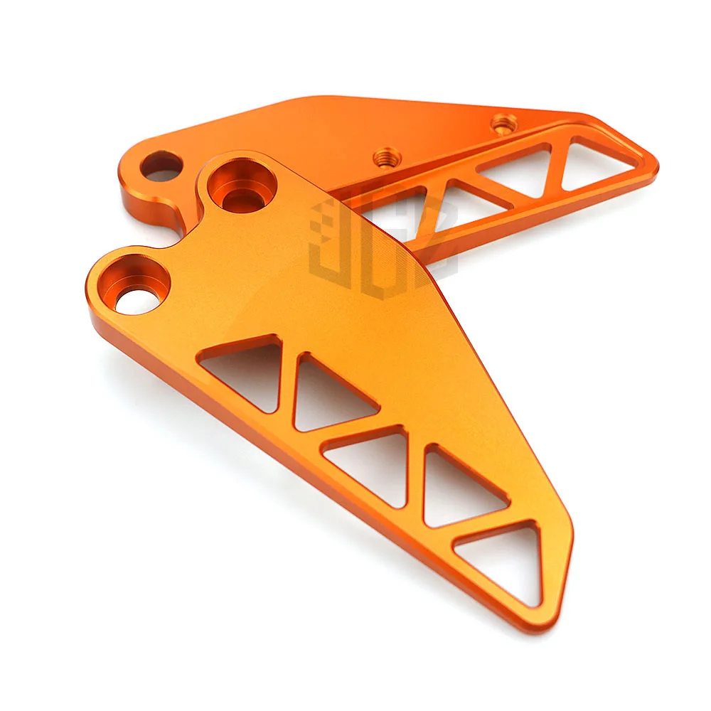 Orange 2 rear Мотоциклетная CNC алюминиевая передняя задняя защитная крышка для ног крепление для пятки защита для KTM DUKE 250 390 - Цвет: Orange 2 rear