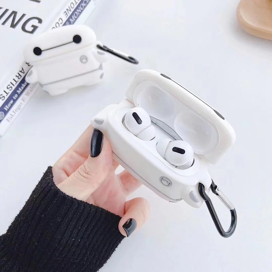 3D чехол для наушников для Airpods Pro Чехол Силиконовый Медведь Кролик поросенок Мультяшные наушники/Earpods чехол для Apple Air pods Pro 3 чехол кошка