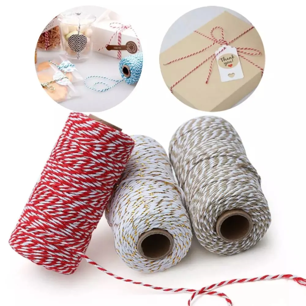 Новый 100 м/рулон 2ply хлебопечки шпагат строка хлопковых шнуров веревка для