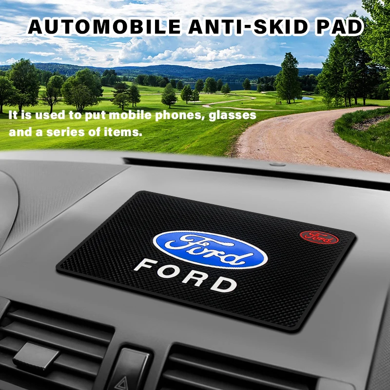 

1pc Car Anti-Slip Mat Pad Silicone Non-Slip Dash Mat Mobile Phone Anti Slip for Ford Fiesta EcoSport Escort focus 1 2 3 mk2 mk3