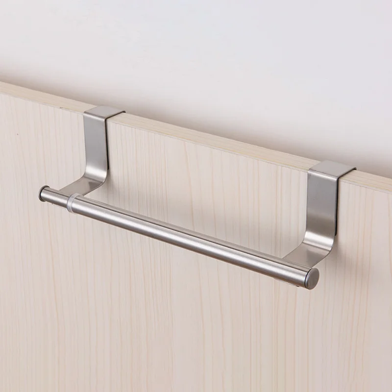 Телескопическая вешалка для полотенец в ванную комнату самоклеящаяся настенная