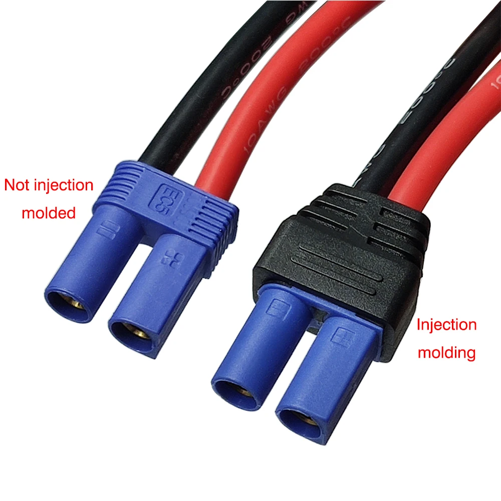 JKM EC5 женский прочный медный толстый кабель отрезок 39 мм 10AWG силиконовый провод