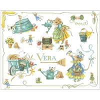 veras small garden pattern counted cross stitch 11ct 14ct 18ct diy chinese cross stitch kits embroidery needlework sets
