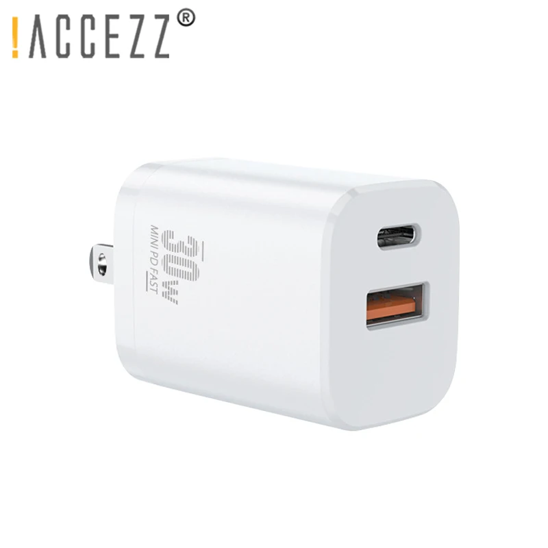 

!ACCEZZ 30W USB Charger For iPhone 13 12 Pro Max iPad Samsung Xiaomi Quick Charge 3.0 USB C PD Fast Charging Wall Travel Charger