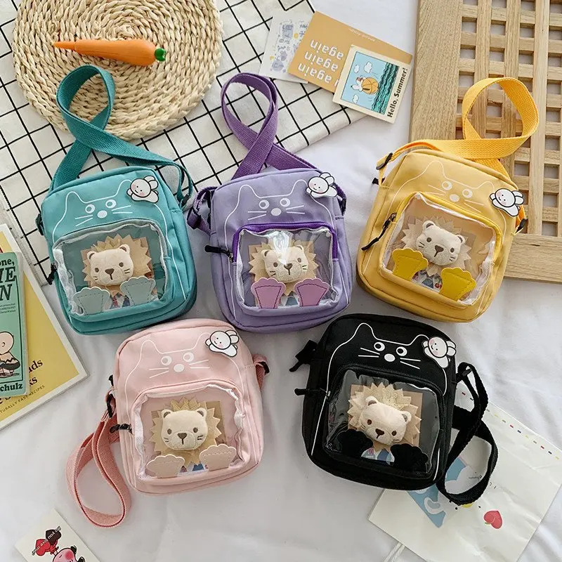

Cartoon cute children's crossbody bag Messenger Bag Girls Boys Handbag Children Shoulder Bags for Travel Kids Satchel Bookbag