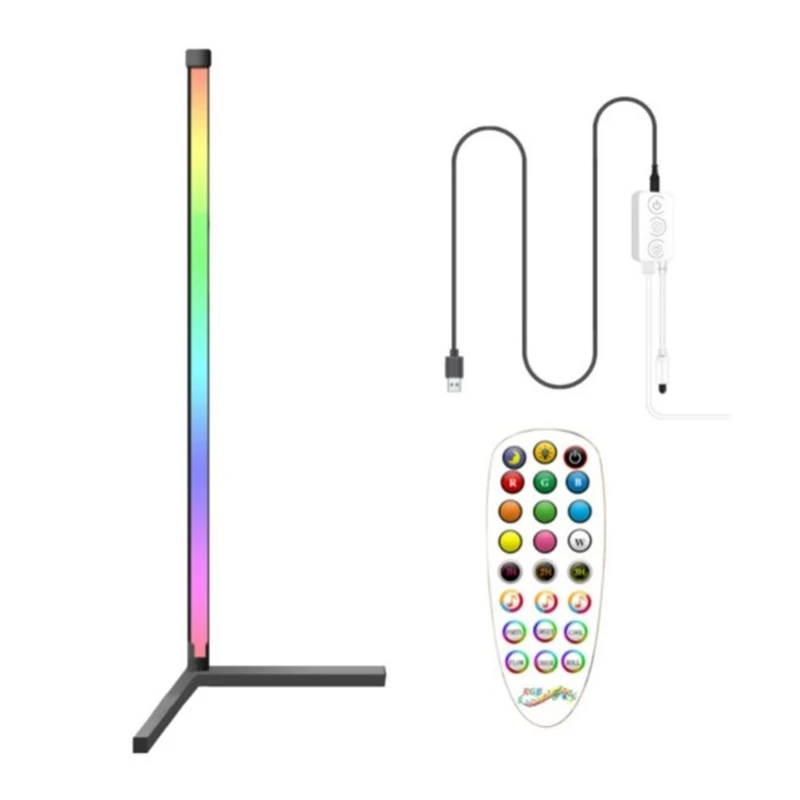 

RGB Напольная Лампа, стоячий угловой светильник, современные светодиодные напольные лампы для гостиной, спальни, меняющий атмосферный свет