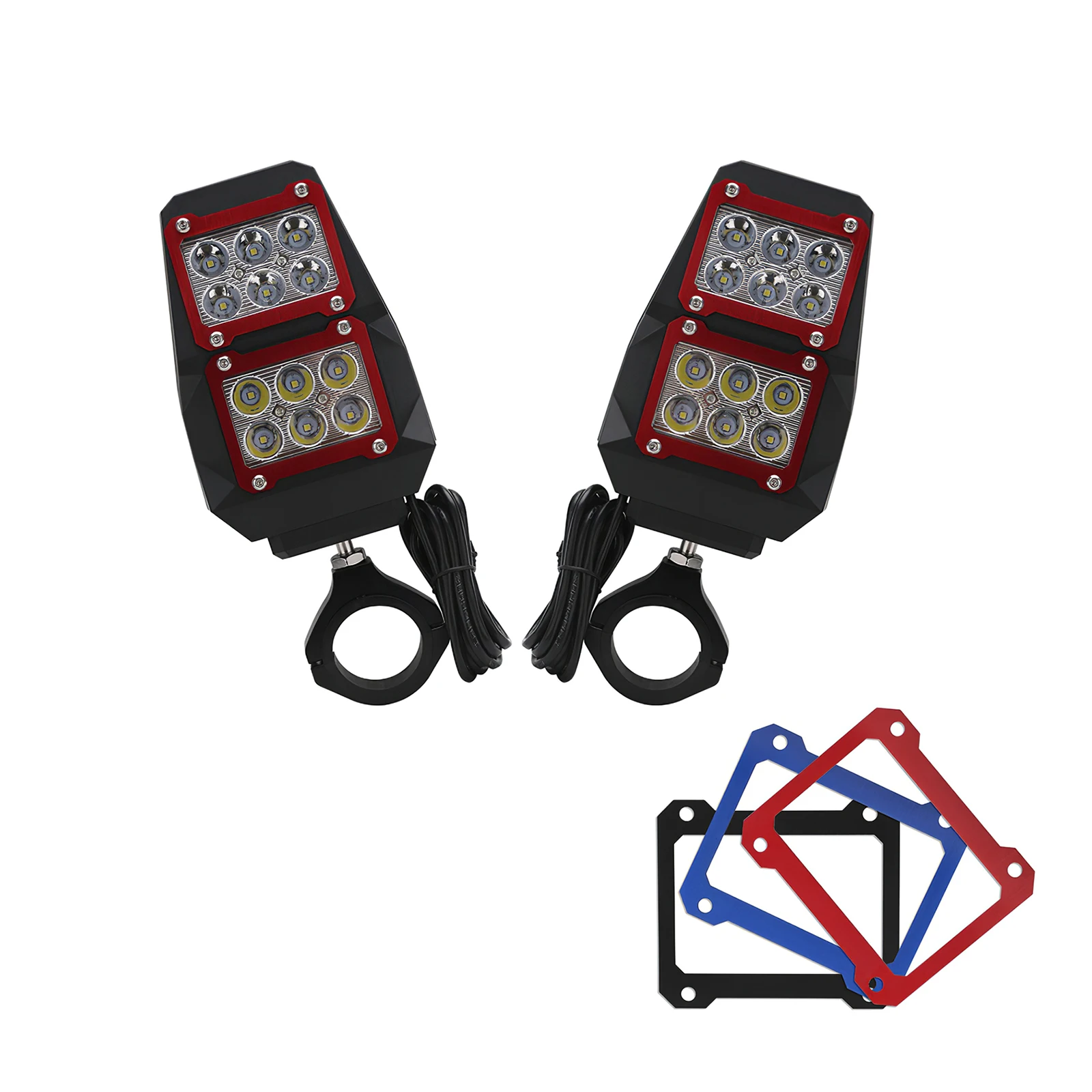 

ATV Rear Mirror With Led Lights 1 Pair Professional Rear Mirror Light for Yamaha Can-Am Commander 1000 ATV UTV Vehicles