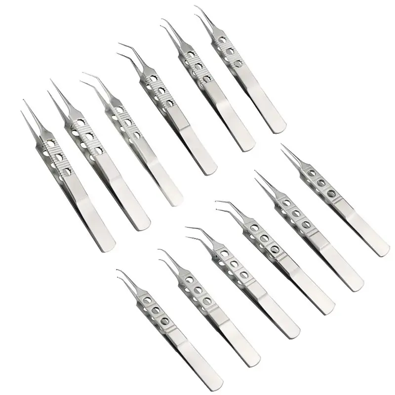 

Ophthalmic FUE Hair Planting Micros Forceps Stainless Steel Tweezers Platforms