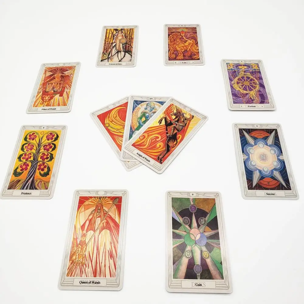 ThothTarot Deck 78 Cards Future Fate Indicator Forecasting Gift Table Game Board | Спорт и развлечения