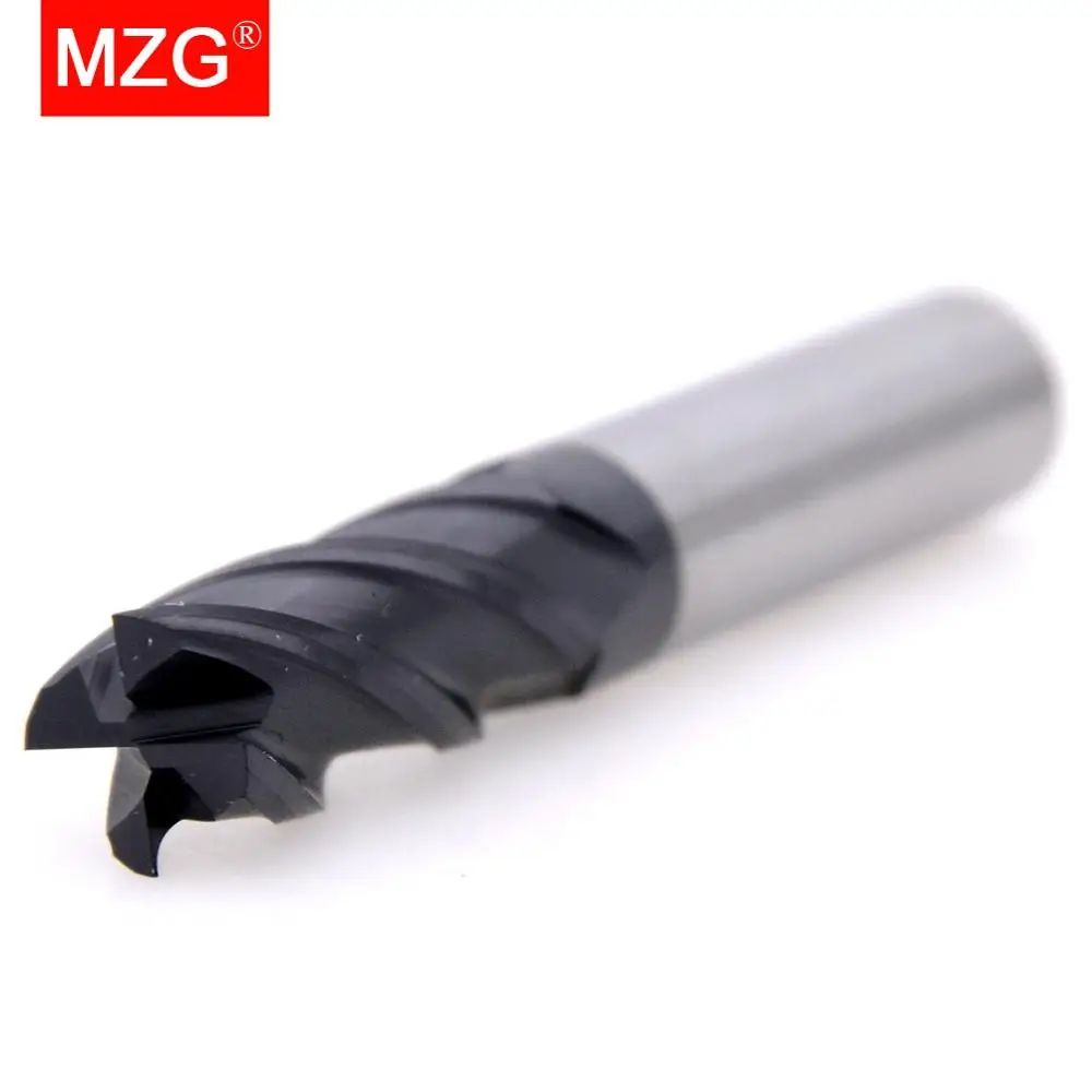 

MZG Cutting 1PCS HRC50 4 Flute 14mm 16mm 18mm 20mm Alloy Carbide Milling Tungsten Steel Milling Cutter End Mill
