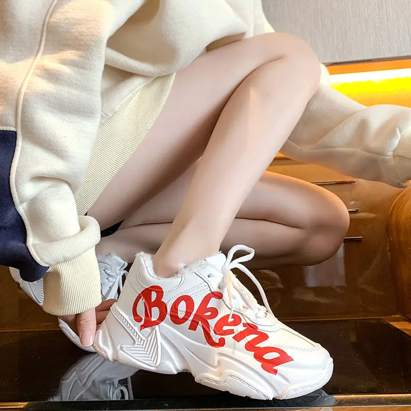 Повседневные Женские кроссовки спортивная обувь на платформе На весну