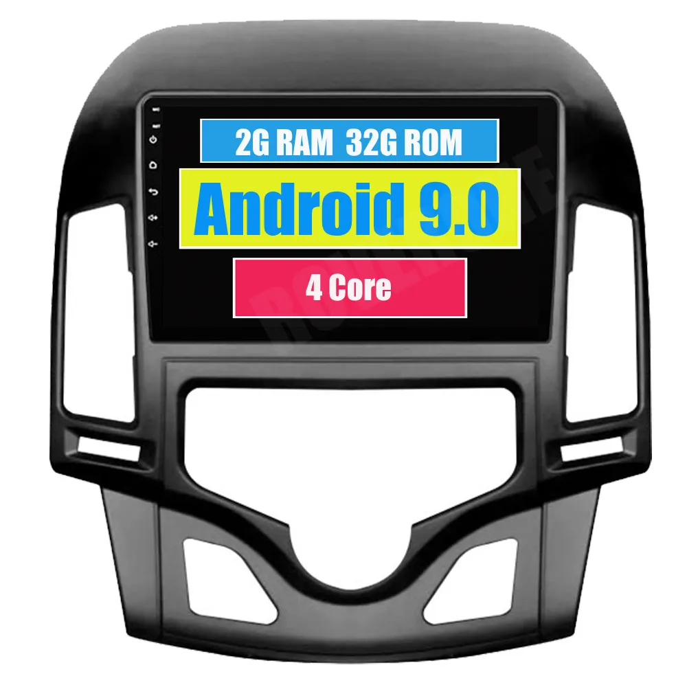 RoverOne для Hyundai I30 2006 2011 Android 9 0 2.5D IPS сенсорный экран мультимедиа Стайлинг автомобиля